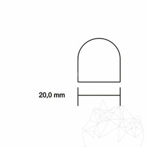 Rand (Potloodprofiel) M1 Travertin Latte 2 x 30,5 cm