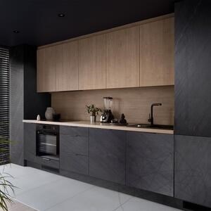 NANO SKIN stenen blad - Black Line 244 x 122 cm