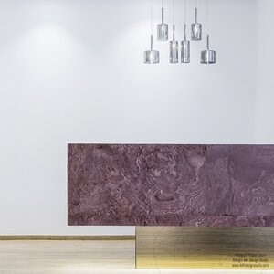 SKIN steenblad - Terra Red 122 x 61 cm