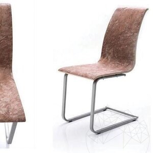 SKIN steenblad - Terra Red 122 x 61 cm
