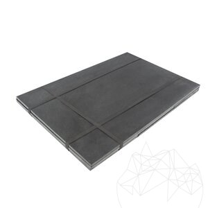 Nero Riven ardoise motif français, 1 cm