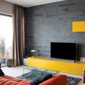 Ardoise brossée Nero, 60 x 10 x 1 cm