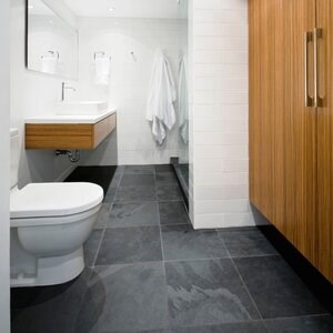 Geborstelde Nero Slate vloer- en wandtegels, 60 x 30 x 1 cm