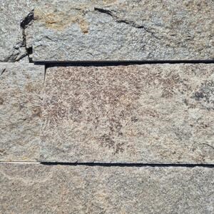 Ardoise Sahara Natur, 10cm x LL x 1.3cm | Pierre décorative - Dalles verticales, extérieur-intérieur (25sqm/palette)