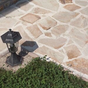 Pierre Opus Incertum (Vloer / Muur) Ardoise Rhodos - Dalles
