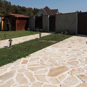 Pierre Opus Incertum (Vloer / Muur) Ardoise Rhodos - Dalles