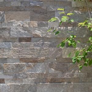 Ardoise Homa Natur, 5cm x LL x 1.3cm | Pierre décorative - Carreaux verticaux, Extérieur-Intérieur