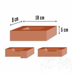 Traditioneel Deco Terracotta 17 x 8 x 5 cm