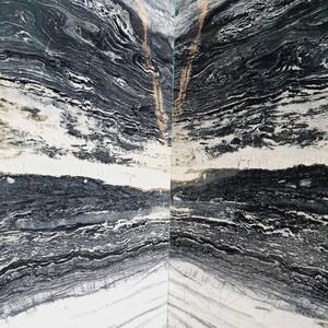 Dalle en marbre Azur Black Poli, 2 cm