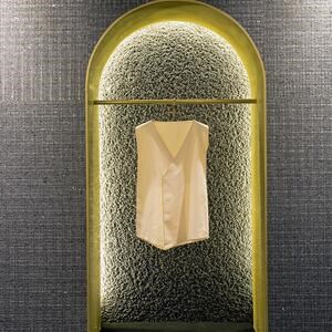 Designplaat van 3 cm zwart kristalkatoen