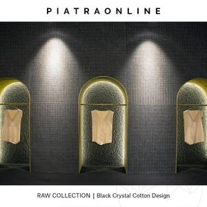 Dalle Black Crystal Cotton Design 2CM