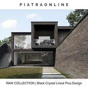 Black Crystal Lineal Plus Design 2CM plaat