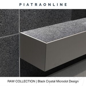 Dalle Black Crystal Microdot Design 2CM