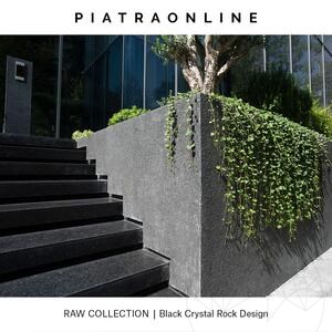 Dalle Black Crystal Rock Design 3CM