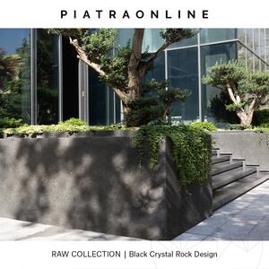 Dalle Black Crystal Rock Design 3CM