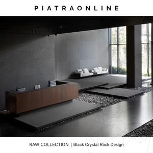 Dalle Black Crystal Rock Design 3CM