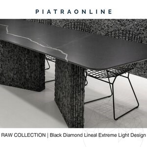 Black Diamond Lineal Extreem licht ontwerp 3CM plaat