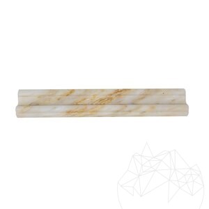 Marmeren rand Arabescato Oro M17, 4,8 x 30,5 cm
