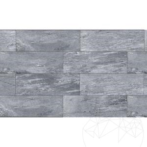 Pierre frittée L'ALTRA PIETRA Cervino Dark, 40 X 120 X 2 cm, R11 - Antidérapant pour usage extérieur