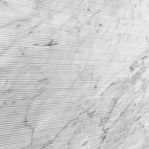 Dalle Carrara White Flute Design 2CM