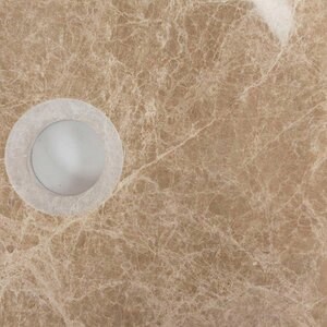Lavabo de salle de bain, Marbre Light Emperador RS-24, 41 x 33.5 cm