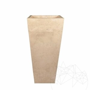 BAYK Tao Travertin Classic zuilwastafel 42 x 42 x 82 cm