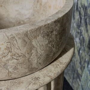 Colonnade Travertine Latte Aanrecht Spoelbak