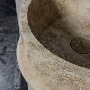 Colonnade Travertine Latte Aanrecht Spoelbak