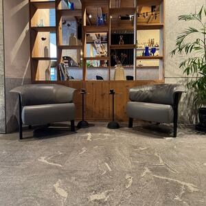 Pierre frittée L'ALTRA PIETRA Colosseo Grigioni, 60 X 60 X 2 cm, R11 - Antidérapant pour usage extérieur