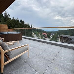 Pierre frittée L'ALTRA PIETRA Colosseo Grigioni, 60 X 60 X 2 cm, R11 - Antidérapant pour usage extérieur