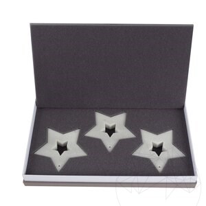 Kerstdecoratie - Gepolijst Thassos Marmer Sneeuwvlok SET (6 stuks)
