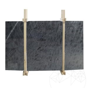Slangblauw gepolijste marmeren plaat van 2 cm