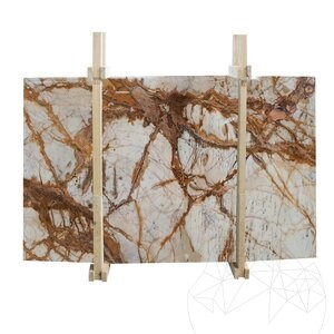 Calacatta goud gepolijste marmeren plaat 2cm