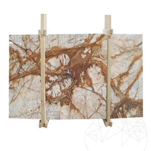 Calacatta goud gepolijste marmeren plaat 2cm
