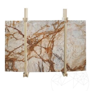 Calacatta goud gepolijste marmeren plaat 2cm