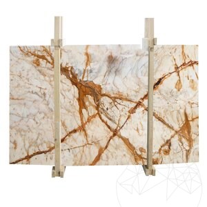 Calacatta goud gepolijste marmeren plaat 2cm