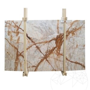 Calacatta goud gepolijste marmeren plaat 2cm