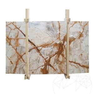 Calacatta goud gepolijste marmeren plaat 2cm