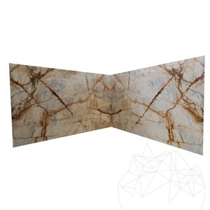 Calacatta goud gepolijste marmeren plaat 2cm