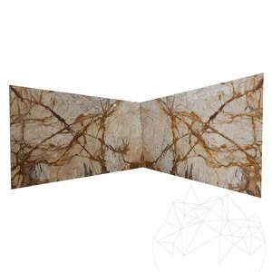 Calacatta goud gepolijste marmeren plaat 2cm