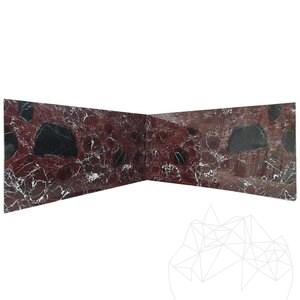 Gepolijste Rosso Levanto marmeren plaat 2 cm