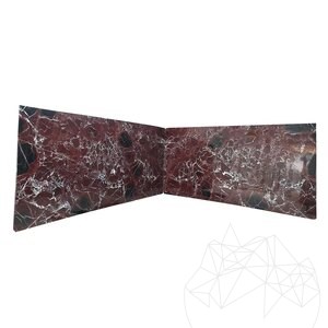 Gepolijste Rosso Levanto marmeren plaat 2 cm