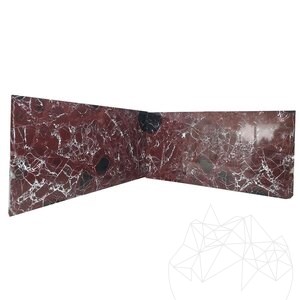 Gepolijste Rosso Levanto marmeren plaat 2 cm