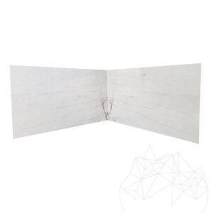 Rosso Venato Plaque de Marbre Polie, 2 cm