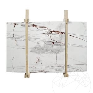 Rosso Venato Plaque de Marbre Polie, 2 cm
