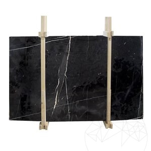 Sahara Noir gepolijste marmeren plaat 2 cm