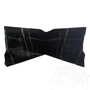 Sahara Noir gepolijste marmeren plaat 2 cm