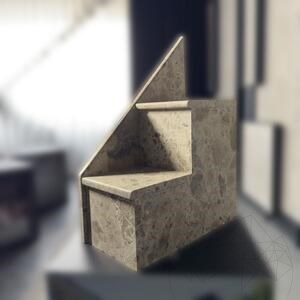 Ceppo di Crema Geborstelde Marmeren Plaat Op Maat Gezaagd (Trappen/Vensterbanken/Werkbladen) 2 cm