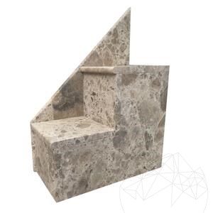 Ceppo di Crema Geborstelde Marmeren Plaat Op Maat Gezaagd (Trappen/Vensterbanken/Werkbladen) 2 cm
