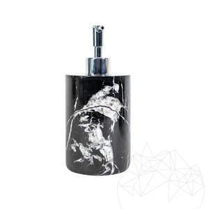 Nero marmeren dispenser voor vloeibare zeep, 19,5 x 8,5 cm